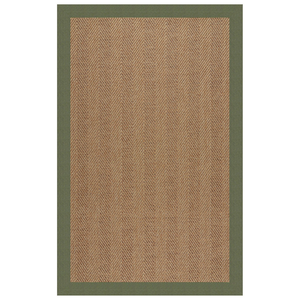 Capel Rugs Islamorada-herringbone Canvas Area Rug – Stylish, Durable, And Easy To Clean For Your Coastal Escape Canvas Fern 100% Olefin Base W,Border 2091rs05000800274