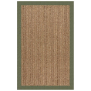 Capel Rugs Islamorada-herringbone Canvas Area Rug – Stylish, Durable, And Easy To Clean For Your Coastal Escape Canvas Fern 100% Olefin Base W,Border 2091rs05000800274