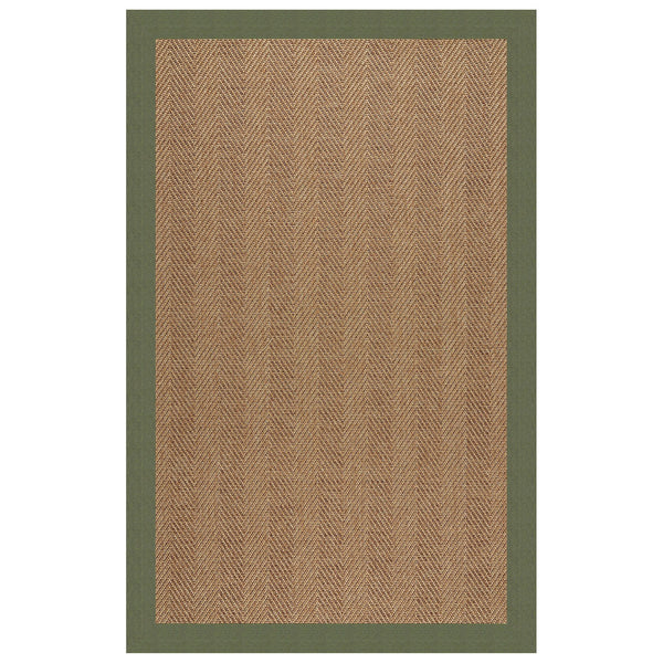 Capel Rugs Islamorada-herringbone Canvas Area Rug – Stylish, Durable, And Easy To Clean For Your Coastal Escape Canvas Fern 100% Olefin Base W,Border 2091rs05000800274