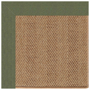 Capel Rugs Islamorada-herringbone Canvas Area Rug – Stylish, Durable, And Easy To Clean For Your Coastal Escape Canvas Fern 100% Olefin Base W,Border 2091rs03000500274