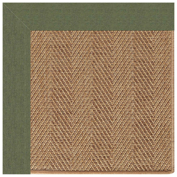 Capel Rugs Islamorada-herringbone Canvas Area Rug – Stylish, Durable, And Easy To Clean For Your Coastal Escape Canvas Fern 100% Olefin Base W,Border 2091rs03000500274