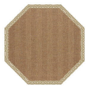Capel Rugs Islamorada-herringbone Canvas Area Rug – Stylish, Durable, And Easy To Clean For Your Coastal Escape Lattice Pesto 100% Olefin Base W,Border 2091gs0709276