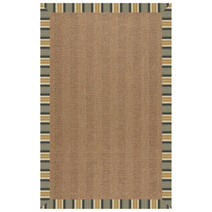 Capel Rugs Islamorada-herringbone Canvas Area Rug – Stylish, Durable, And Easy To Clean For Your Coastal Escape Long Hill Ebony 100% Olefin Base W,Border 2091rs07091000340