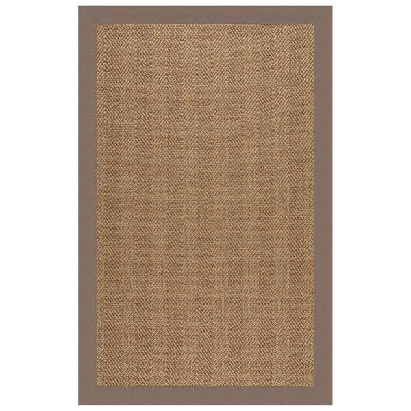 Capel Rugs Islamorada-herringbone Canvas Area Rug – Stylish, Durable, And Easy To Clean For Your Coastal Escape Classic Stone 100% Olefin Base W,Border 2091rs07091000352