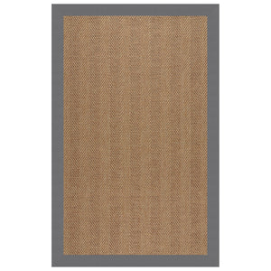 Capel Rugs Islamorada-herringbone Canvas Area Rug – Stylish, Durable, And Easy To Clean For Your Coastal Escape Canvas Charcoal 100% Olefin Base W,Border 2091rs10001400355