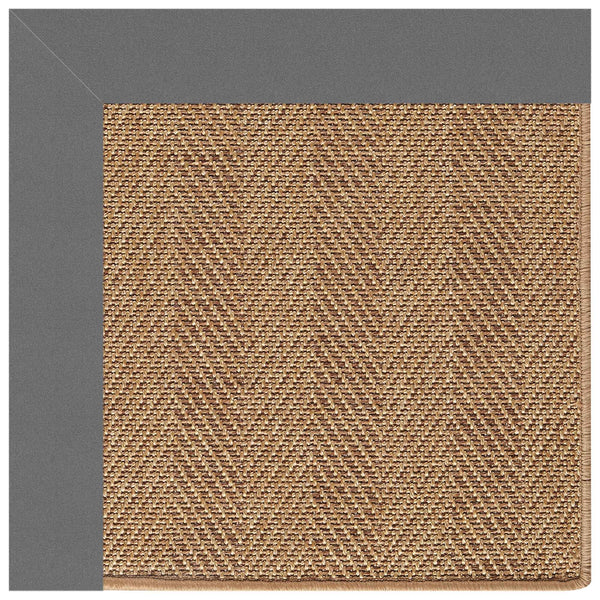 Capel Rugs Islamorada-herringbone Canvas Area Rug – Stylish, Durable, And Easy To Clean For Your Coastal Escape Canvas Charcoal 100% Olefin Base W,Border 2091rs10001400355
