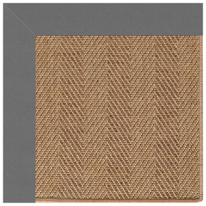 Capel Rugs Islamorada-herringbone Canvas Area Rug – Stylish, Durable, And Easy To Clean For Your Coastal Escape Canvas Charcoal 100% Olefin Base W,Border 2091rs07091000355