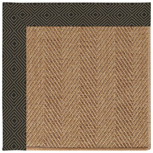 Capel Rugs Islamorada-herringbone Canvas Area Rug – Stylish, Durable, And Easy To Clean For Your Coastal Escape Fortuna Lava 100% Olefin Base W,Border 2091gs0709394