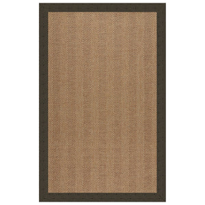 Capel Rugs Islamorada-herringbone Canvas Area Rug – Stylish, Durable, And Easy To Clean For Your Coastal Escape Fortuna Lava 100% Olefin Base W,Border 2091rs07091000394