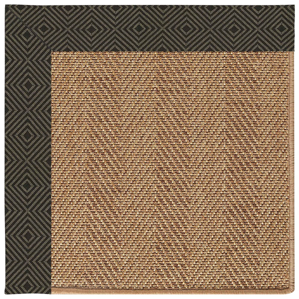 Capel Rugs Islamorada-herringbone Canvas Area Rug – Stylish, Durable, And Easy To Clean For Your Coastal Escape Fortuna Lava 100% Olefin Base W,Border 2091rs07091000394