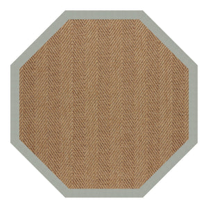 Capel Rugs Islamorada-herringbone Canvas Area Rug – Stylish, Durable, And Easy To Clean For Your Coastal Escape Canvas Spa Blue 100% Olefin Base W,Border 2091gs0709427