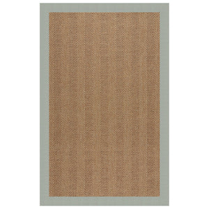 Capel Rugs Islamorada-herringbone Canvas Area Rug – Stylish, Durable, And Easy To Clean For Your Coastal Escape Canvas Spa Blue 100% Olefin Base W,Border 2091rs05000800427