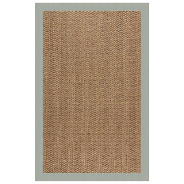 Capel Rugs Islamorada-herringbone Canvas Area Rug – Stylish, Durable, And Easy To Clean For Your Coastal Escape Canvas Spa Blue 100% Olefin Base W,Border 2091rs05000800427