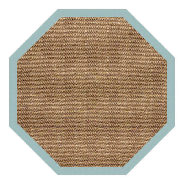 Capel Rugs Islamorada-herringbone Canvas Area Rug – Stylish, Durable, And Easy To Clean For Your Coastal Escape Canvas Aquatic 100% Olefin Base W,Border 2091gs0709429