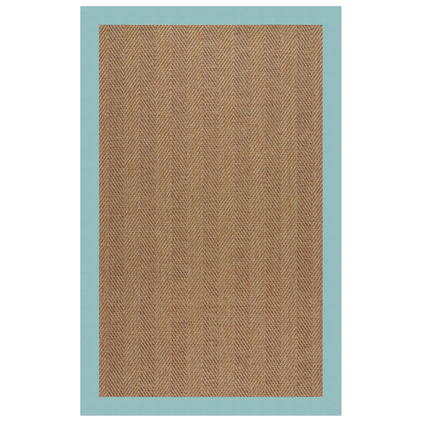 Capel Rugs Islamorada-herringbone Canvas Area Rug – Stylish, Durable, And Easy To Clean For Your Coastal Escape Canvas Aquatic 100% Olefin Base W,Border 2091rs07091000429
