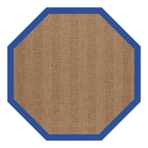 Capel Rugs Islamorada-herringbone Canvas Area Rug – Stylish, Durable, And Easy To Clean For Your Coastal Escape Canvas Pacific Blue 100% Olefin Base W,Border 2091gs0709440