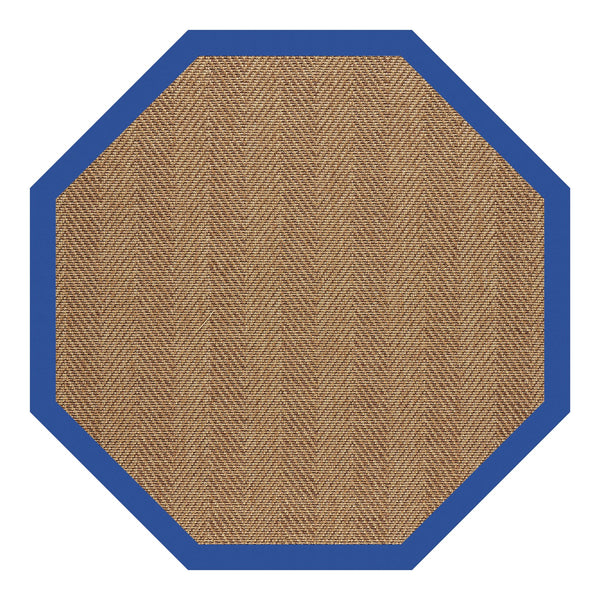 Capel Rugs Islamorada-herringbone Canvas Area Rug – Stylish, Durable, And Easy To Clean For Your Coastal Escape Canvas Pacific Blue 100% Olefin Base W,Border 2091gs0709440