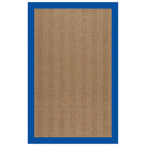 Capel Rugs Islamorada-herringbone Canvas Area Rug – Stylish, Durable, And Easy To Clean For Your Coastal Escape Canvas Pacific Blue 100% Olefin Base W,Border 2091rs07091000440