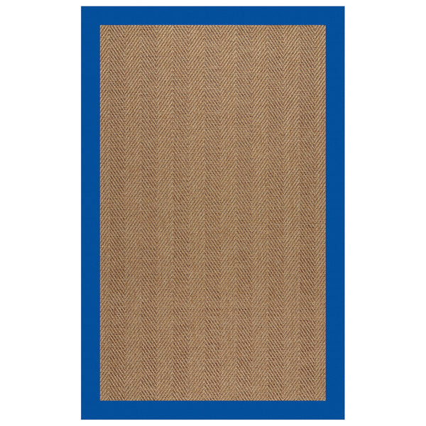 Capel Rugs Islamorada-herringbone Canvas Area Rug – Stylish, Durable, And Easy To Clean For Your Coastal Escape Canvas Pacific Blue 100% Olefin Base W,Border 2091rs07091000440