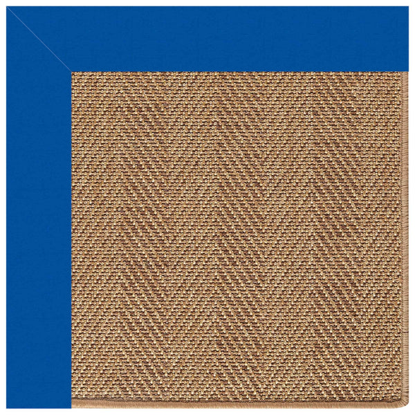 Capel Rugs Islamorada-herringbone Canvas Area Rug – Stylish, Durable, And Easy To Clean For Your Coastal Escape Canvas Pacific Blue 100% Olefin Base W,Border 2091rs07091000440