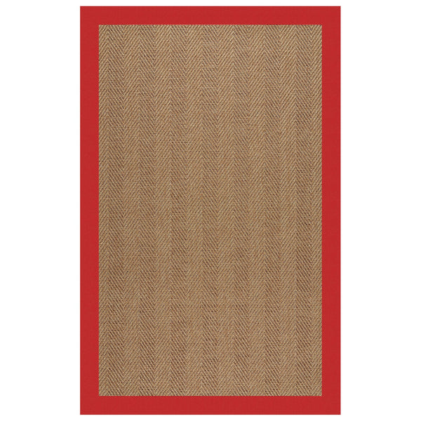 Capel Rugs Islamorada-herringbone Canvas Area Rug – Stylish, Durable, And Easy To Clean For Your Coastal Escape Canvas Jockey Red 100% Olefin Base W,Border 2091rs07091000527