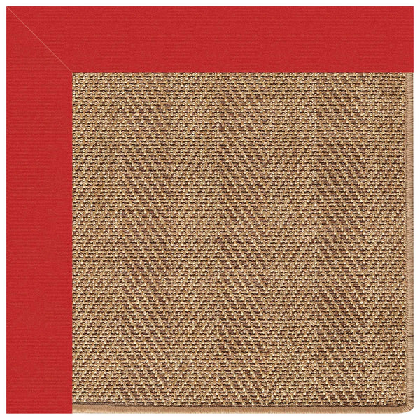 Capel Rugs Islamorada-herringbone Canvas Area Rug – Stylish, Durable, And Easy To Clean For Your Coastal Escape Canvas Jockey Red 100% Olefin Base W,Border 2091rs07091000527