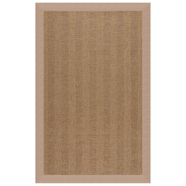 Capel Rugs Islamorada-herringbone Canvas Area Rug – Stylish, Durable, And Easy To Clean For Your Coastal Escape Cast Petal 100% Olefin Base W,Border 2091rs07091000536