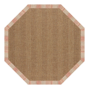 Capel Rugs Islamorada-herringbone Canvas Area Rug – Stylish, Durable, And Easy To Clean For Your Coastal Escape Sicily Vino 100% Olefin Base W,Border 2091gs0709569