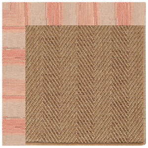 Capel Rugs Islamorada-herringbone Canvas Area Rug – Stylish, Durable, And Easy To Clean For Your Coastal Escape Sicily Vino 100% Olefin Base W,Border 2091rs07091000569