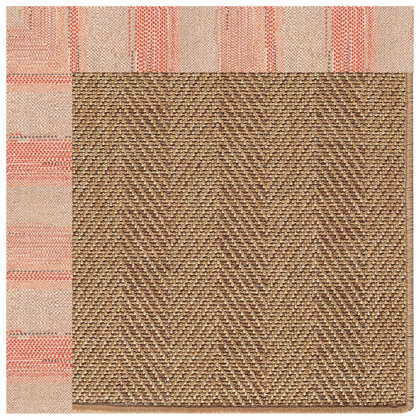 Capel Rugs Islamorada-herringbone Canvas Area Rug – Stylish, Durable, And Easy To Clean For Your Coastal Escape Sicily Vino 100% Olefin Base W,Border 2091rs07091000569