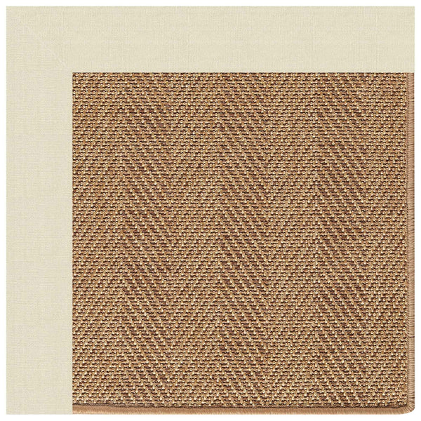 Capel Rugs Islamorada-herringbone Canvas Area Rug – Stylish, Durable, And Easy To Clean For Your Coastal Escape Canvas Sand 100% Olefin Base W,Border 2091gs0709712
