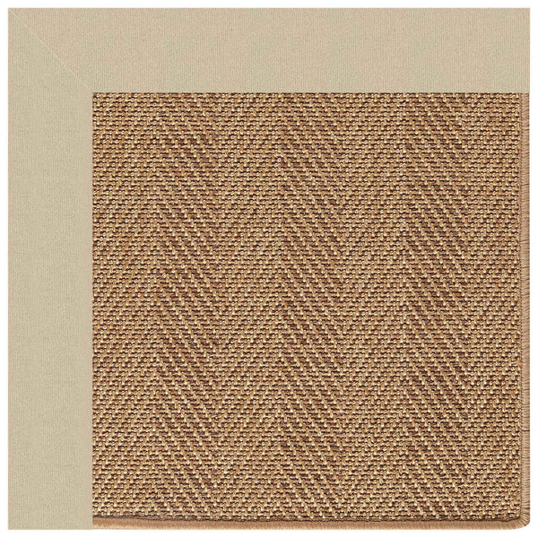 Capel Rugs Islamorada-herringbone Canvas Area Rug – Stylish, Durable, And Easy To Clean For Your Coastal Escape Canvas Antique Beige 100% Olefin Base W,Border 2091gs0709717