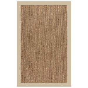 Capel Rugs Islamorada-herringbone Canvas Area Rug – Stylish, Durable, And Easy To Clean For Your Coastal Escape Canvas Antique Beige 100% Olefin Base W,Border 2091rs05000800717