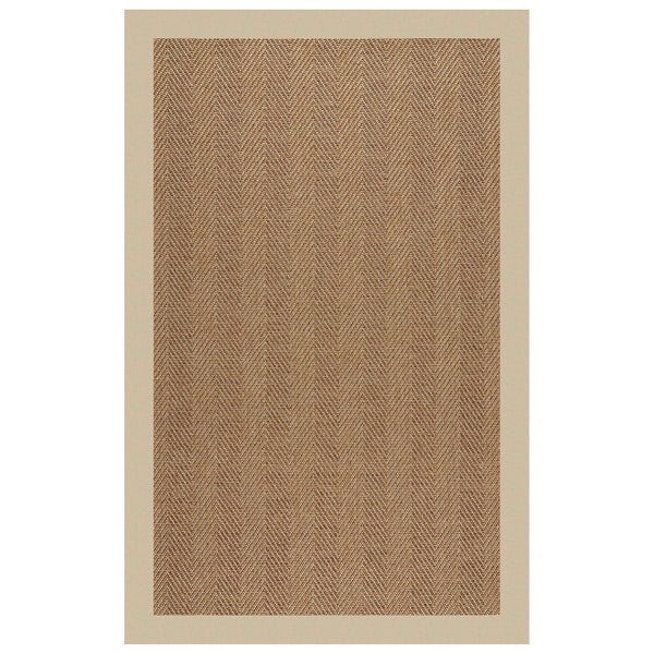 Capel Rugs Islamorada-herringbone Canvas Area Rug – Stylish, Durable, And Easy To Clean For Your Coastal Escape Canvas Antique Beige 100% Olefin Base W,Border 2091rs05000800717