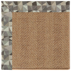 Capel Rugs Islamorada-herringbone Canvas Area Rug – Stylish, Durable, And Easy To Clean For Your Coastal Escape Geo Bronze 100% Olefin Base W,Border 2091gs0709726