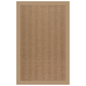 Capel Rugs Islamorada-herringbone Canvas Area Rug – Stylish, Durable, And Easy To Clean For Your Coastal Escape Canvas Camel 100% Olefin Base W,Border 2091rs07091000727