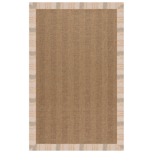 Capel Rugs Islamorada-herringbone Canvas Area Rug – Stylish, Durable, And Easy To Clean For Your Coastal Escape Sicily Sparrow 100% Olefin Base W,Border 2091rs07091000738