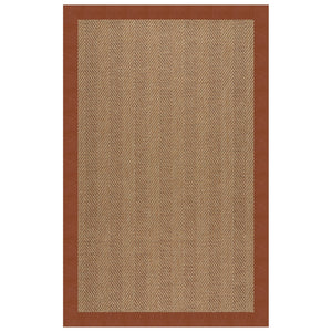 Capel Rugs Islamorada-herringbone Canvas Area Rug – Stylish, Durable, And Easy To Clean For Your Coastal Escape Classic Saddle 100% Olefin Base W,Border 2091rs07091000742