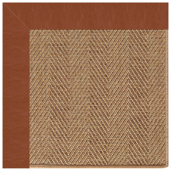 Capel Rugs Islamorada-herringbone Canvas Area Rug – Stylish, Durable, And Easy To Clean For Your Coastal Escape Classic Saddle 100% Olefin Base W,Border 2091rs07091000742