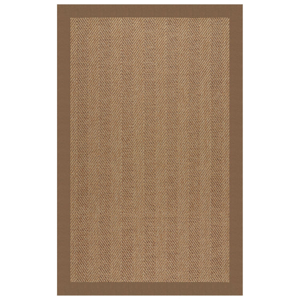 Capel Rugs Islamorada-herringbone Canvas Area Rug – Stylish, Durable, And Easy To Clean For Your Coastal Escape Canvas Cocoa 100% Olefin Base W,Border 2091rs06000600747