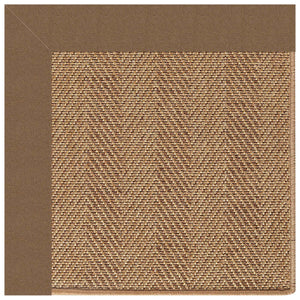 Capel Rugs Islamorada-herringbone Canvas Area Rug – Stylish, Durable, And Easy To Clean For Your Coastal Escape Canvas Cocoa 100% Olefin Base W,Border 2091rs06000600747