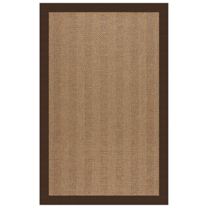 Capel Rugs Islamorada-herringbone Canvas Area Rug – Stylish, Durable, And Easy To Clean For Your Coastal Escape Canvas Bay Brown 100% Olefin Base W,Border 2091ns02060800787