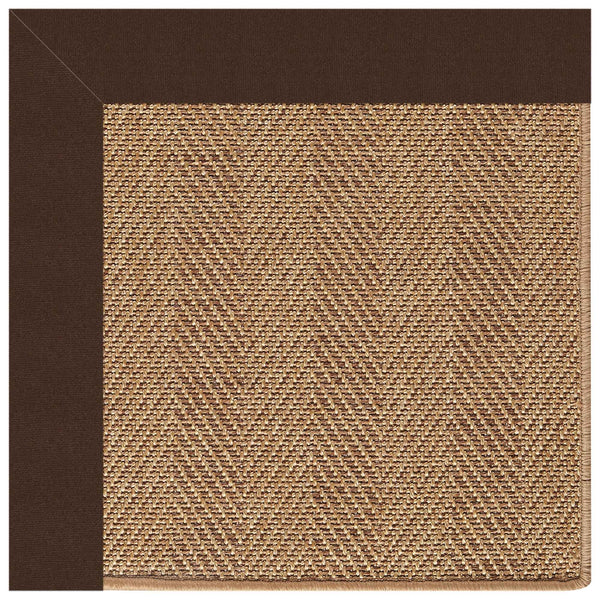 Capel Rugs Islamorada-herringbone Canvas Area Rug – Stylish, Durable, And Easy To Clean For Your Coastal Escape Canvas Bay Brown 100% Olefin Base W,Border 2091rs00240036787