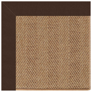 Capel Rugs Islamorada-herringbone Canvas Area Rug – Stylish, Durable, And Easy To Clean For Your Coastal Escape Canvas Bay Brown 100% Olefin Base W,Border 2091rs07091000787