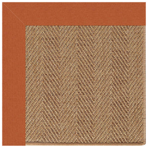 Capel Rugs Islamorada-herringbone Canvas Area Rug – Stylish, Durable, And Easy To Clean For Your Coastal Escape Canvas Rust 100% Olefin Base W,Border 2091gs0709837