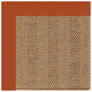 Capel Rugs Islamorada-herringbone Canvas Area Rug – Stylish, Durable, And Easy To Clean For Your Coastal Escape Classic Persimmon 100% Olefin Base W,Border 2091gs0709846