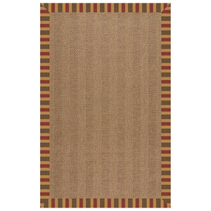 Capel Rugs Islamorada-herringbone Canvas Area Rug – Stylish, Durable, And Easy To Clean For Your Coastal Escape Dimone Sequoia 100% Olefin Base W,Border 2091rs07090709848