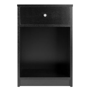 Winsome Wood Squamish 1-drawer Nightstand - Elegant Black Accent Table For Bedroom Storage & Organization Black Composite Wood 20914-winsome-wood