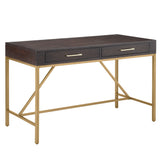 Martha Stewart Sharkey Modern/Contemporary Desk MT122-0092 Morocco/Gold