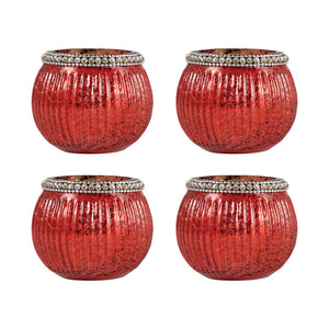 Sterlyn 2.75-inch Votive - Set of 2 Antique Red Artifact 209352 Elk Home